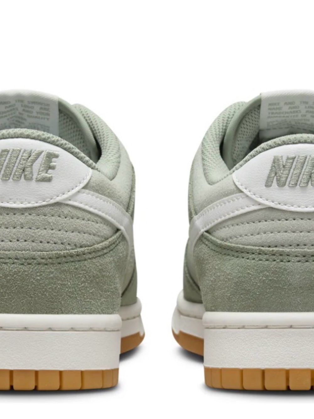 Nike Men’s Low-Top Sneakers in Sage Green and White with Gum Outsole